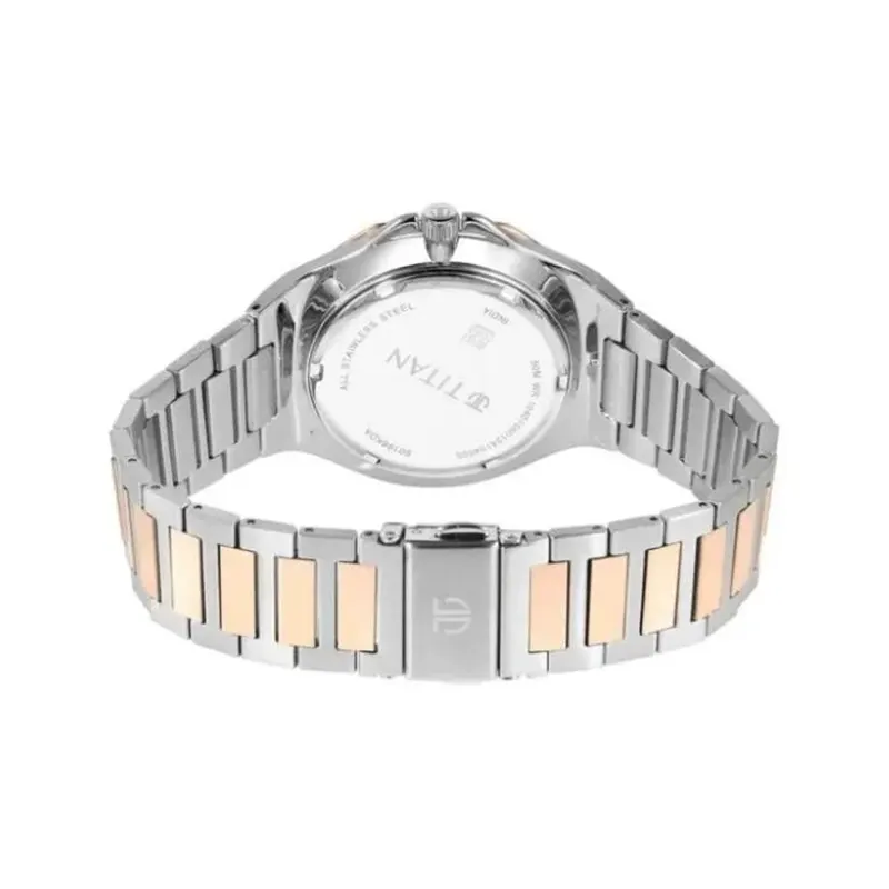 Titan Classic Slim Multifunction Two-tone Men’s Watch- 90198KM01